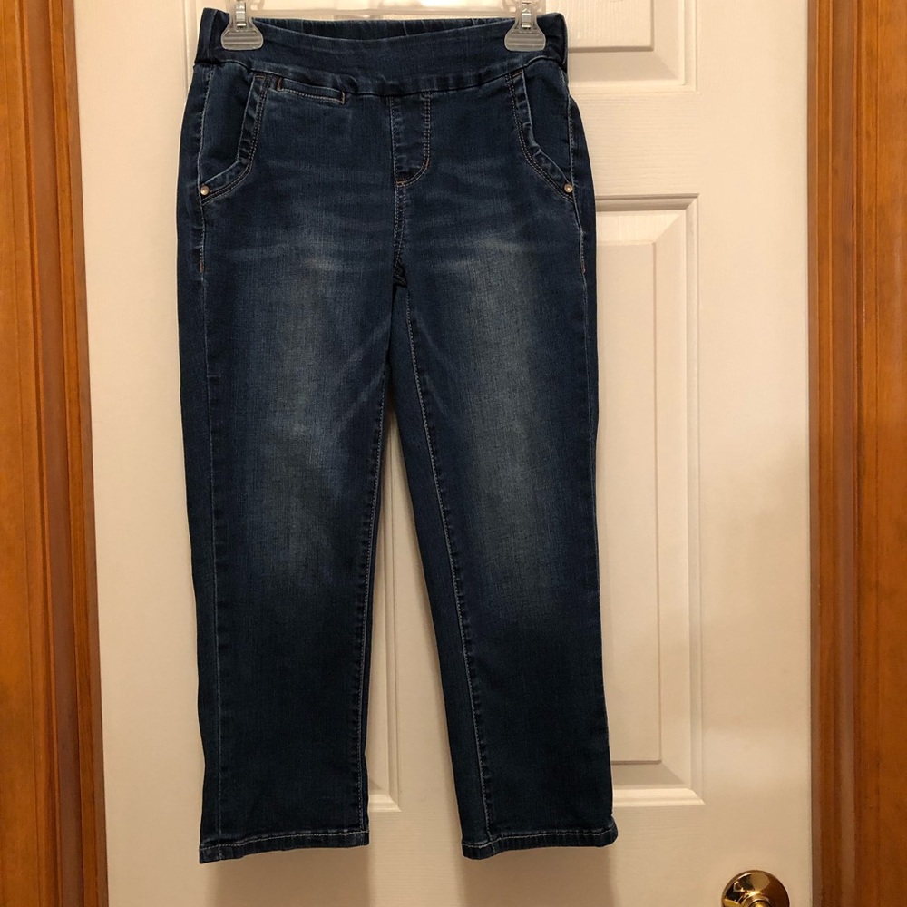 Size 2P classic fit crop pull on Jag jeans